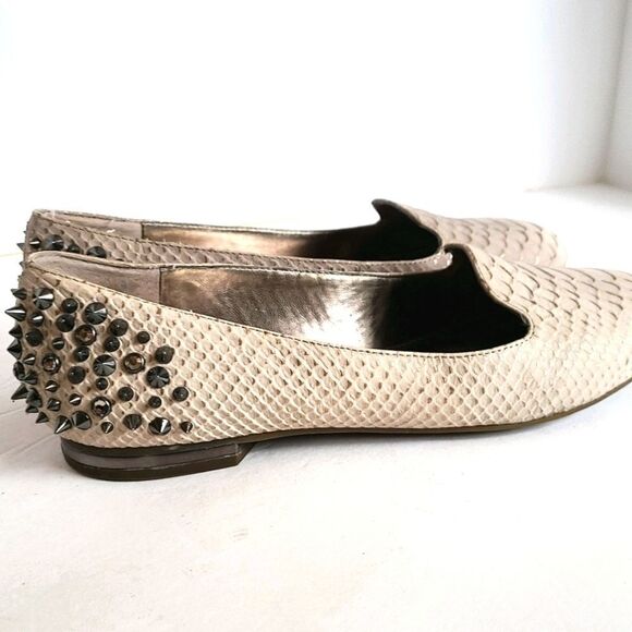 Arturo Chiang Studded Taupe Flat sz 8.5 - Picture 6 of 12